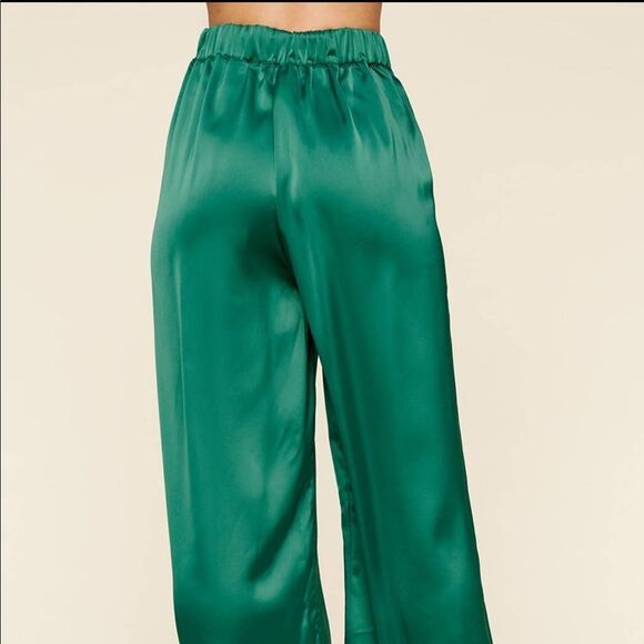 Satin Wide Leg Pants - Picture 2 of 6